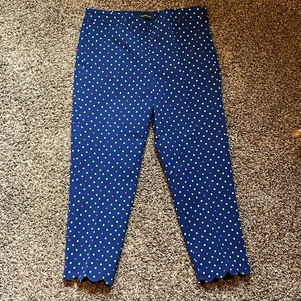 Talbots Chatham Crop with Scalloped Hem